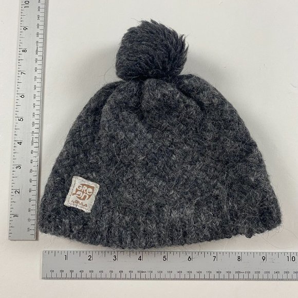 Green by Bula Alpaca Wool Beanie Hat Cap Toque Girls One Size Fits All Gray - Picture 3 of 8
